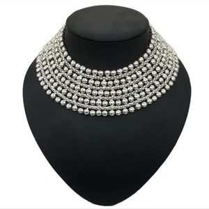 Boutique Chunky Statement Choker Necklace
